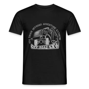 CAMION 4x4 TOUT-TERRAIN ADVENTURE EXTREME - T-shirt homme - noir - Devant - AI Model Male 178 light (178cm)