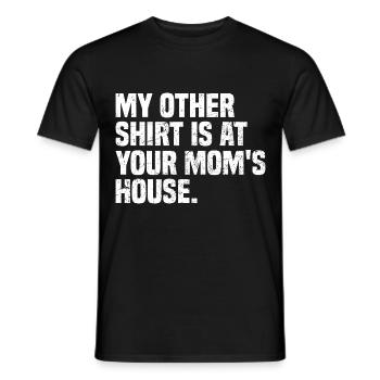Mon autre chemise est chez ta mère - T-shirt homme - noir - Devant - AI Model Male 178 light (178cm)