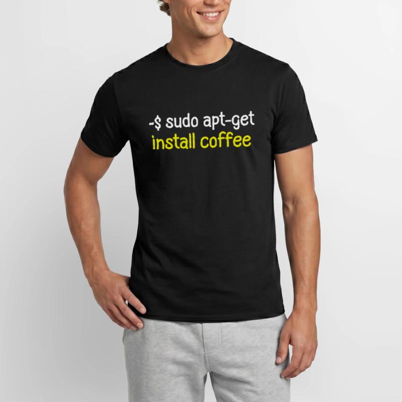 Programmer Tux Coffee Computer Scientist Developer Men's T-Shirt