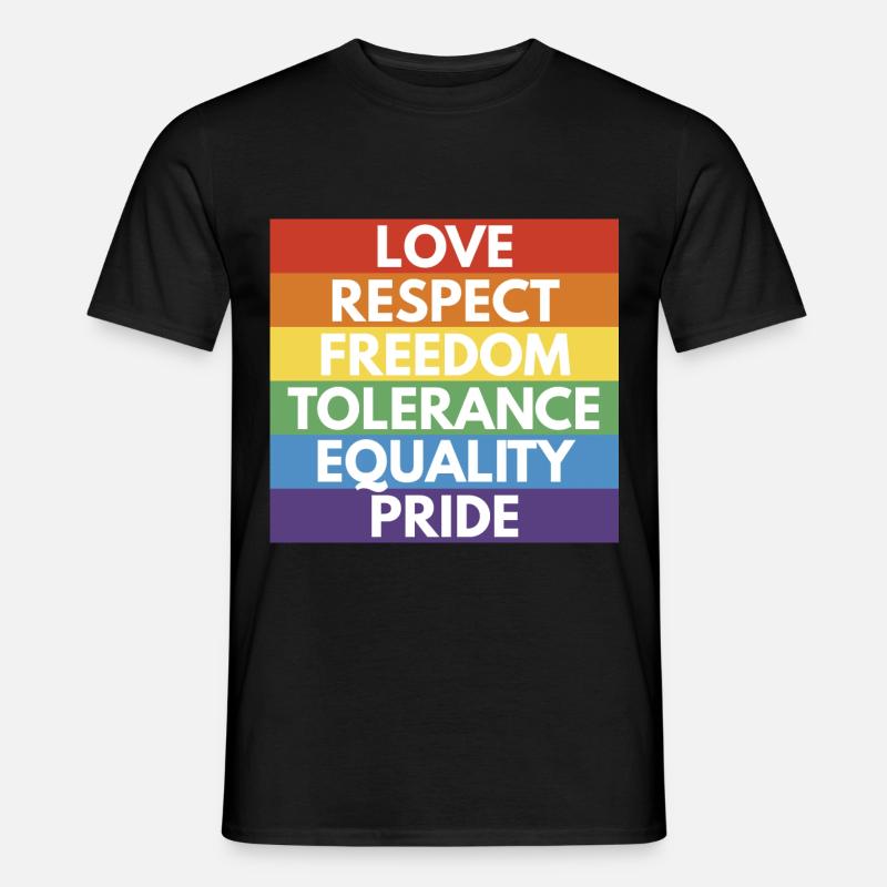 LGBTQ+ - Männer T-Shirt - Schwarz