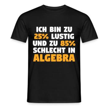 Mathematik Mathe Rechnen Algebra - Männer T-Shirt - Schwarz - Vorne - AI Model Male 178 light (178cm)