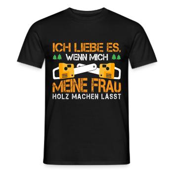 Ich Liebe Es - Männer T-Shirt - Schwarz - Vorne - AI Model Male 178 light (178cm)
