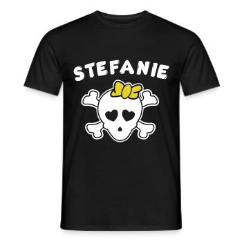 Pirate Stefanie Design for Girls and Women - Men's T-Shirt - black - Front - AI Model Male 178 light (178cm)
