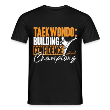 Martial Arts Karate Tae Kwon Do Taekwondo Parent - Men's T-Shirt - black - Front - AI Model Male 178 light (178cm)