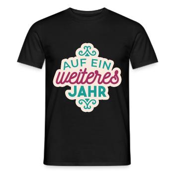 Neues Weiteres Jahr - tolles Geschenk - Männer T-Shirt - Schwarz - Vorne - AI Model Male 178 light (178cm)