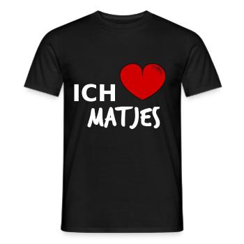 Matjes matjesfilet Fisch Nordsee Fischliebhaber - Männer T-Shirt - Schwarz - Vorne - AI Model Male 178 light (178cm)