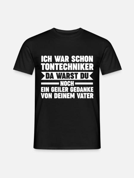Toningenieur Tontechnik Tontechniker - Männer T-Shirt - Schwarz