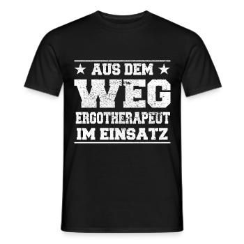 Aus dem Weg Ergotherapeut im Einsatz Design - Männer T-Shirt - Schwarz - Vorne - AI Model Male 178 light (178cm)