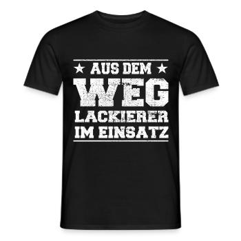 Aus dem Weg Lackierer im Einsatz Design - Männer T-Shirt - Schwarz - Vorne - AI Model Male 178 light (178cm)