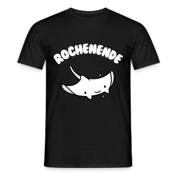Cadeau drôle de fin de raie pour les fans de raies manta - T-shirt homme - noir - Devant - AI Model Male 178 light (178cm)