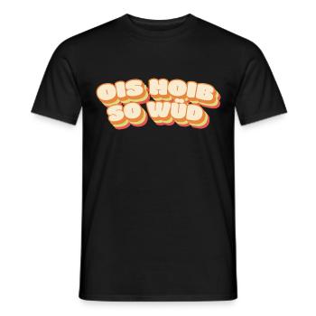 ois hoib so wued - T-shirt homme - noir - Devant - AI Model Male 178 light (178cm)
