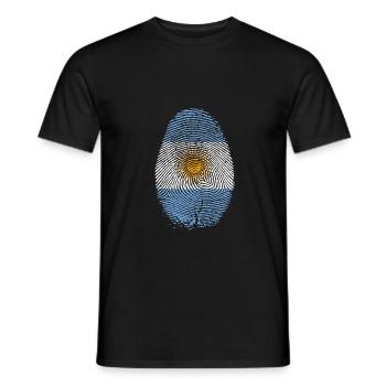 Argentinien - Männer T-Shirt - Schwarz - Vorne - AI Model Male 178 light (178cm)