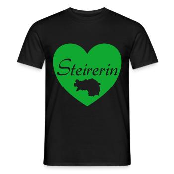 Steirerin Steiermark Österreich Geschenk - Männer T-Shirt - Schwarz - Vorne - AI Model Male 178 light (178cm)