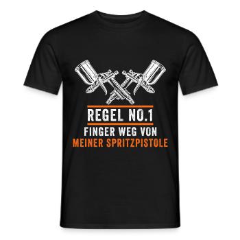 Fahrzeuglackierer Lackiererei Lackierer - Männer T-Shirt - Schwarz - Vorne - AI Model Male 178 light (178cm)