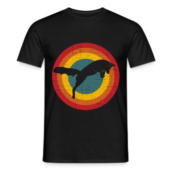 Fuchs - Männer T-Shirt - Schwarz - Vorne - AI Model Male 178 light (178cm)