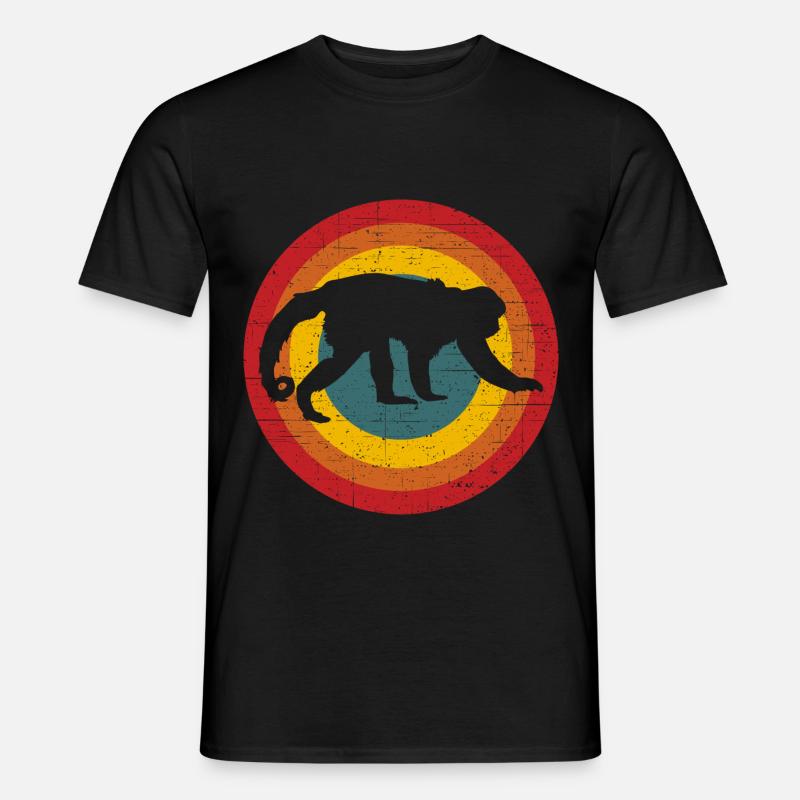 Affe - Männer T-Shirt - Schwarz