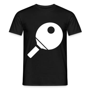 Tischtennis Ping pong - Männer T-Shirt - Schwarz - Vorne - AI Model Male 178 light (178cm)