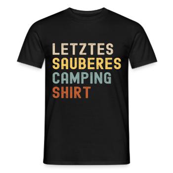Camping Idée cadeau Camping Camping Outdoor Nature - T-shirt homme - noir - Devant - AI Model Male 178 light (178cm)
