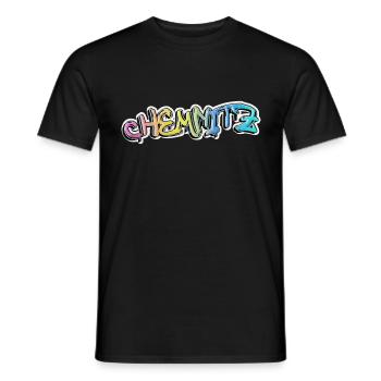 Chemnitz Germany City Graffiti Spray Sprayer - Men's T-Shirt - black - Front - AI Model Male 178 light (178cm)