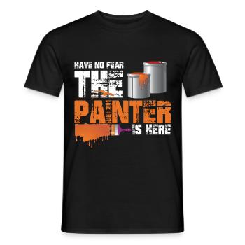 Peintre et vernisseur, le métier le meilleur et le plus ennuyeux - T-shirt homme - noir - Devant - AI Model Male 178 light (178cm)