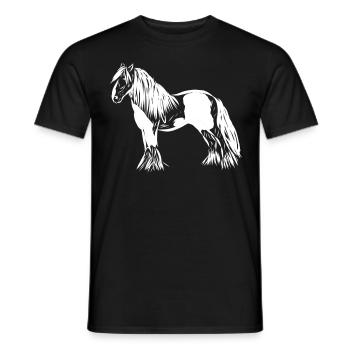 Cheval - T-shirt homme - noir - Devant - AI Model Male 178 light (178cm)