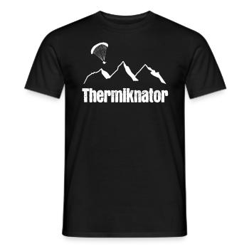 Thermal capacitor - Men's T-Shirt - black - Front - AI Model Male 178 light (178cm)