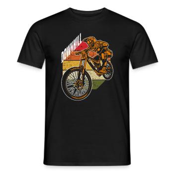 VTT VTT descente cadeau sport extrême - T-shirt homme - noir - Devant - AI Model Male 178 light (178cm)