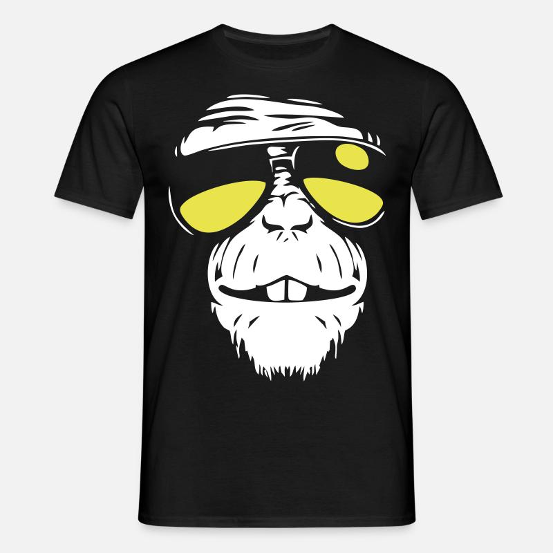Cool Monkey - Coole Affe - Men's T-Shirt - black