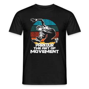 Parkour Freerunning Backflip Funsport Fun Gift - T-shirt homme - noir - Devant - AI Model Male 178 light (178cm)