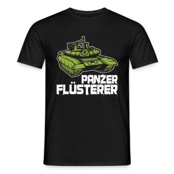 Panzer Flüsterer Soldat Arme Soldaten Fun Geschenk - Männer T-Shirt - Schwarz - Vorne - AI Model Male 178 light (178cm)