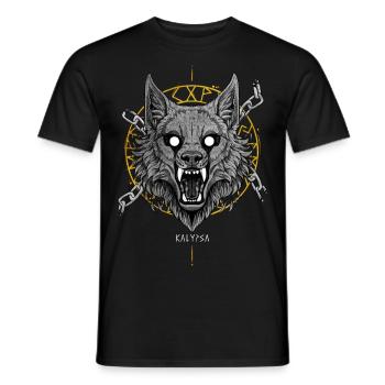 Fenrir - Männer T-Shirt - Schwarz - Vorne - AI Model Male 178 light (178cm)