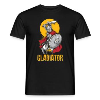 Gladiateur guerrier spartiate combat cadeau guerrier - T-shirt homme - noir - Devant - AI Model Male 178 light (178cm)