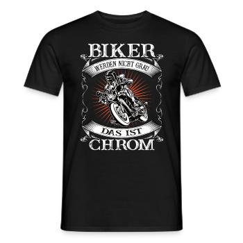 Biker hobby motorcycle gift - Men's T-Shirt - black - Front - AI Model Male 178 light (178cm)