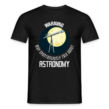 Cadeau astrophysique planètes astronomie - T-shirt homme - noir - Devant - AI Model Male 178 light (178cm)