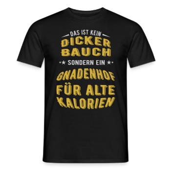 Das ist kein dicker Bauch sondern lustiger Spruch - Männer T-Shirt - Schwarz - Vorne - AI Model Male 178 light (178cm)