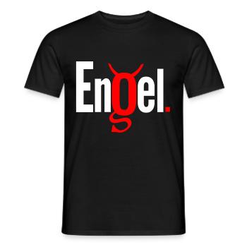 Engel - Männer T-Shirt - Schwarz - Vorne - AI Model Male 178 light (178cm)