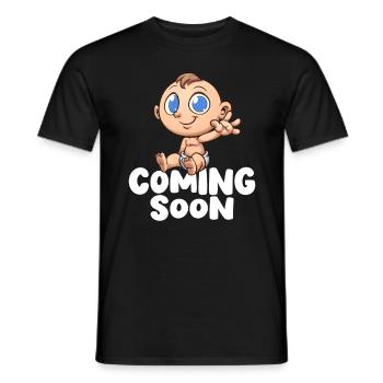 Funny Gift For Expectative Parents & Pregnant Women - Men's T-Shirt - black - Front - AI Model Male 178 light (178cm)