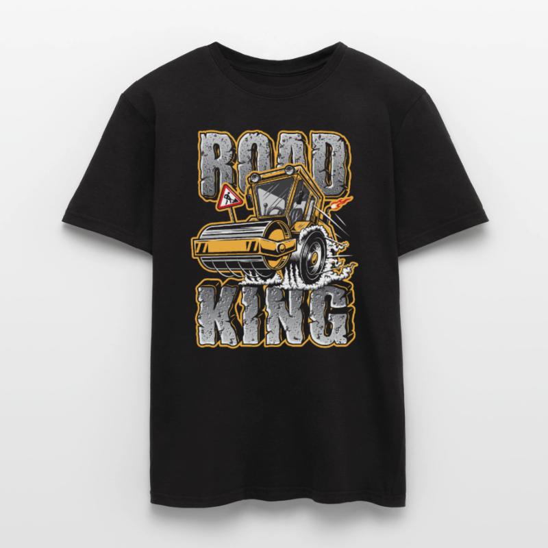 Construction worker road construction construction roller gift Men's T-Shirt