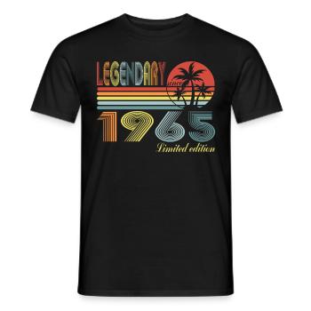 Legendary Since 1965 - 55. Geburtstag - Männer T-Shirt - Schwarz - Vorne - AI Model Male 178 light (178cm)