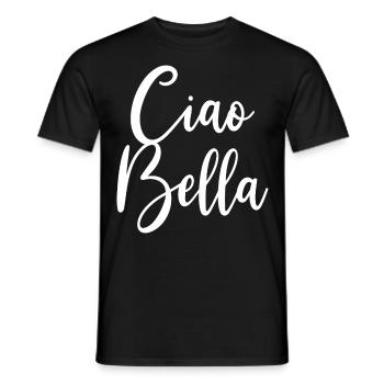 Ciao Bella Single Italy Travel Vacation Gift - T-shirt homme - noir - Devant - AI Model Male 178 light (178cm)