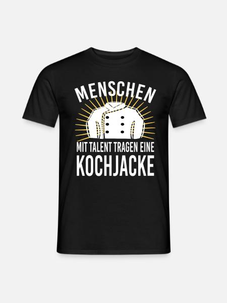 Chefkoch Küchenchef Koch Sprüche Kochjacke - Männer T-Shirt - Schwarz