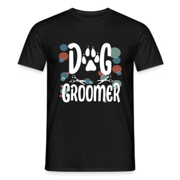 Dog Groomer Dog Groomer Gift - Men's T-Shirt - black - Front - AI Model Male 178 light (178cm)