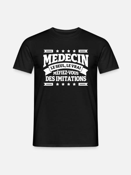MEDECIN LE SEUL LE VRAI - T-shirt homme - noir
