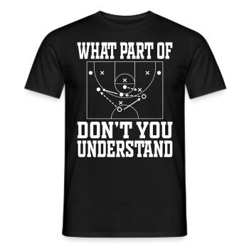 Basketball Trainer Taktik Streetball cadeau - T-shirt homme - noir - Devant - AI Model Male 178 light (178cm)