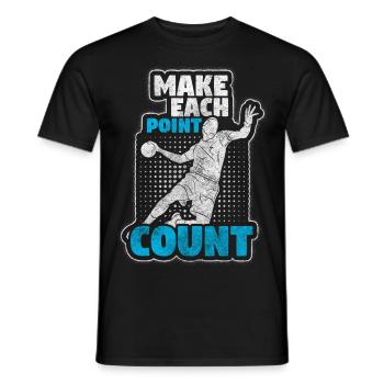 Handball hand - Men's T-Shirt - black - Front - AI Model Male 178 light (178cm)