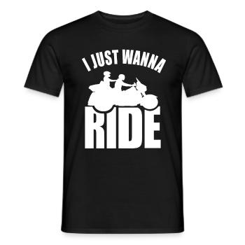 Couples Trike Biker Je veux juste un cadeau trike - T-shirt homme - noir - Devant - AI Model Male 178 light (178cm)