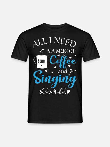 Singer Choir Musicians Singing Lessons - Men's T-Shirt - black