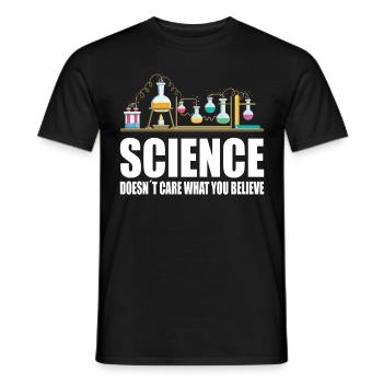 Wissenschaftler Science Doesnt Care Physiker - Männer T-Shirt - Schwarz - Vorne - AI Model Male 178 light (178cm)