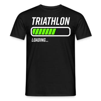 Triathlet Triathlon Sportler Geschenk - Männer T-Shirt - Schwarz - Vorne - AI Model Male 178 light (178cm)