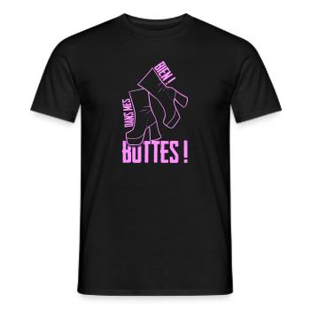 Bien dans mes bottes ! - T-shirt homme - noir - Devant - AI Model Male 178 light (178cm)
